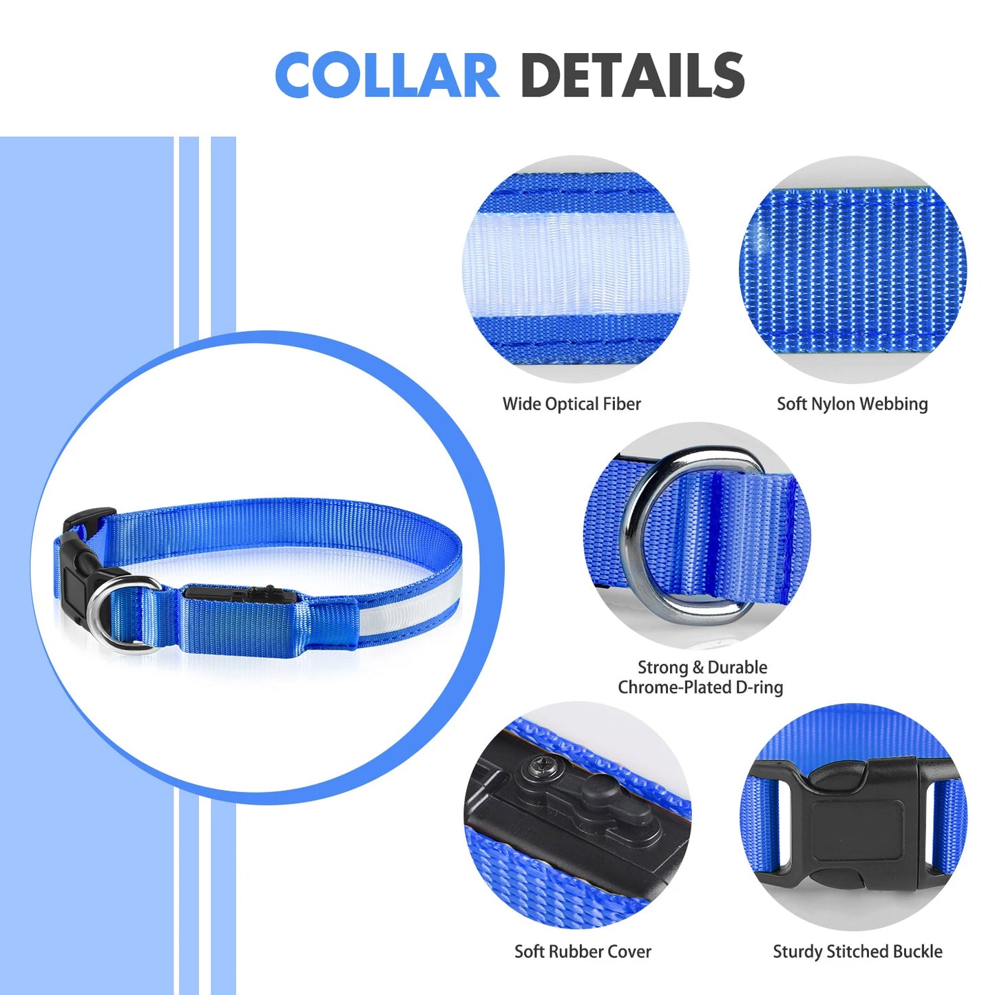 Dog LED Waterproof Safety Collar