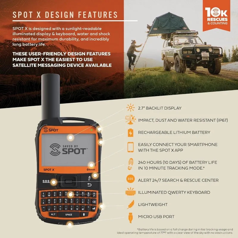 Bluetooth Handheld Portable 2-Way GPS Messenger for Hiking And Camping