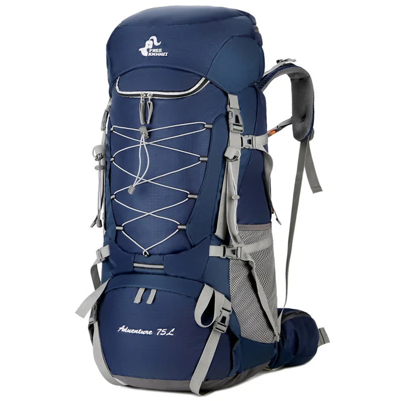 75L Large-capacity Waterproof Backpack with Rain Cover