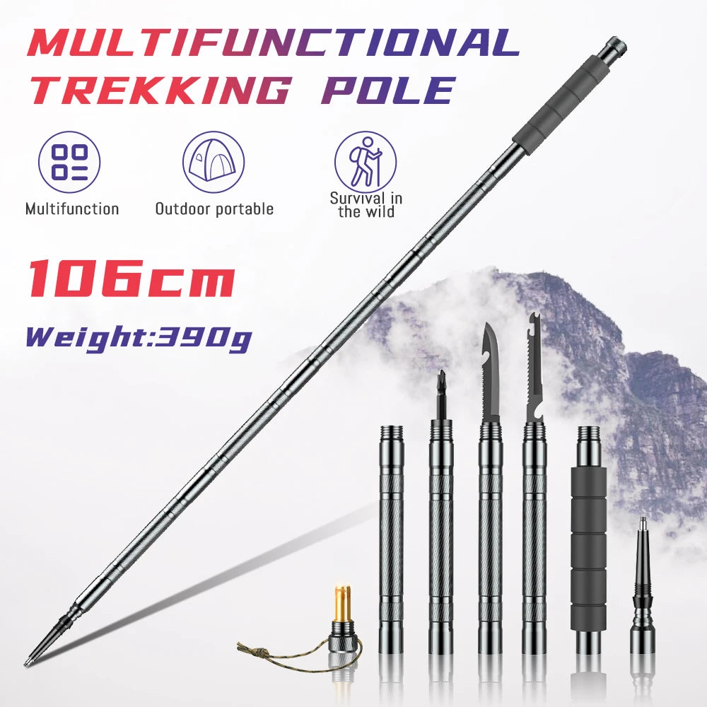 Collapsible Telescopic Lightweight Hiking Stick