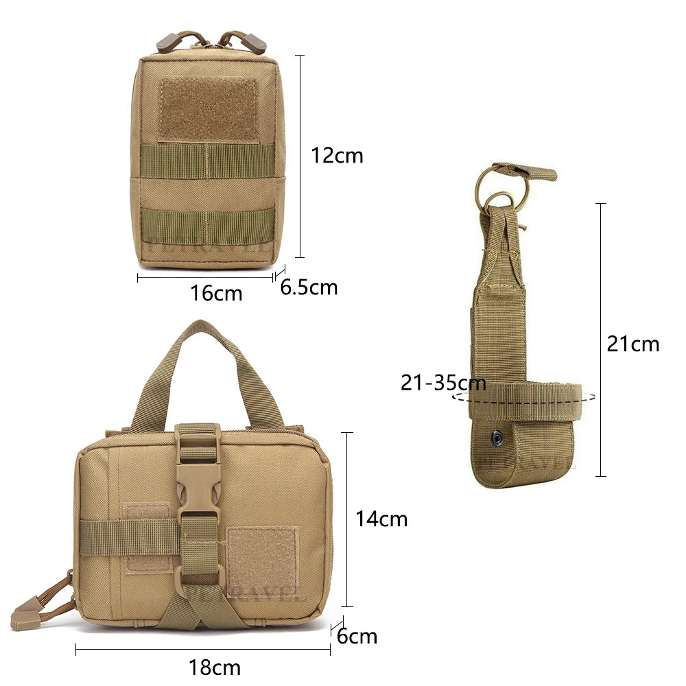 K9 Military Dog Harness And Leash Bags Set For Large Dogs