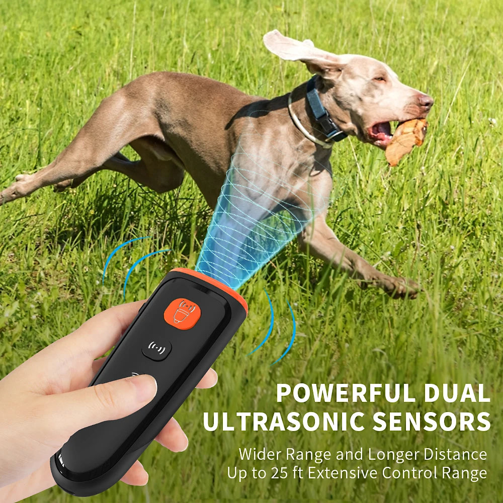 Dog Repeller Anti Barking Deterrent Device, Training 3 Modes USB Rechargeable