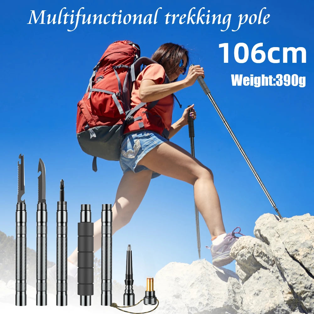 Collapsible Telescopic Lightweight Hiking Stick