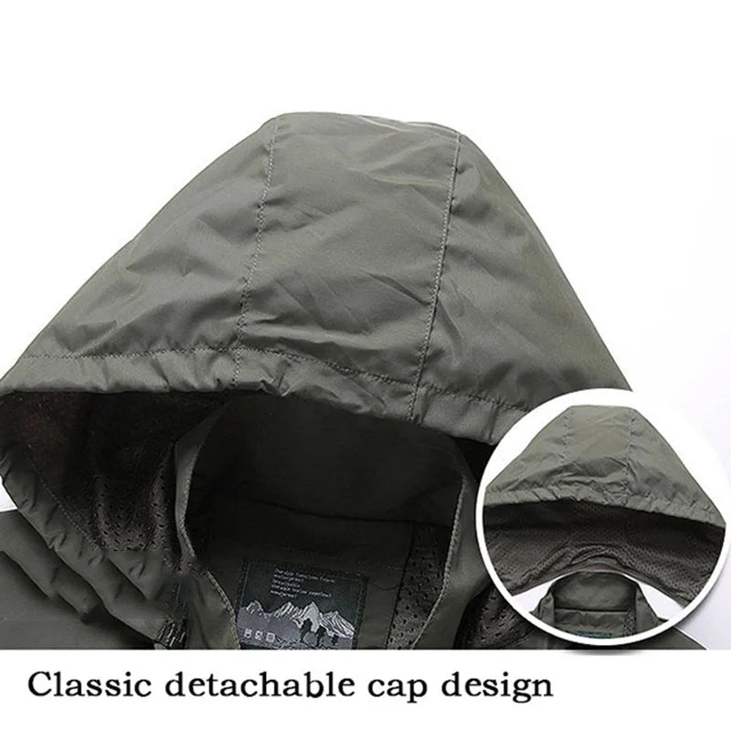 Men's Waterproof Coat Hoodie