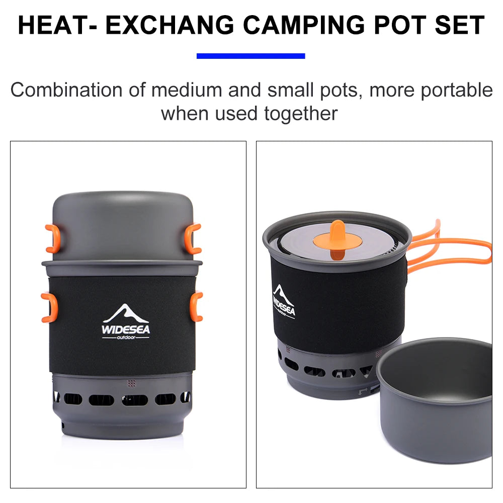 Camping Cooking System with Heat Exchanger