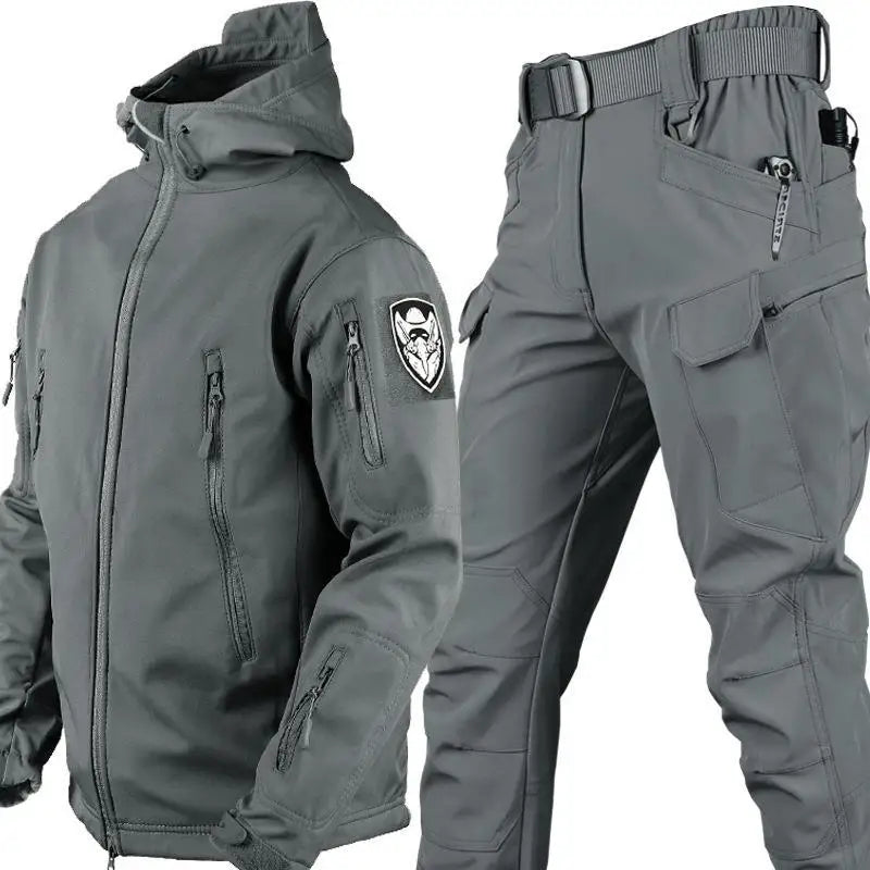 Shark Skin Outdoor Warmth Jacket And Pants Set