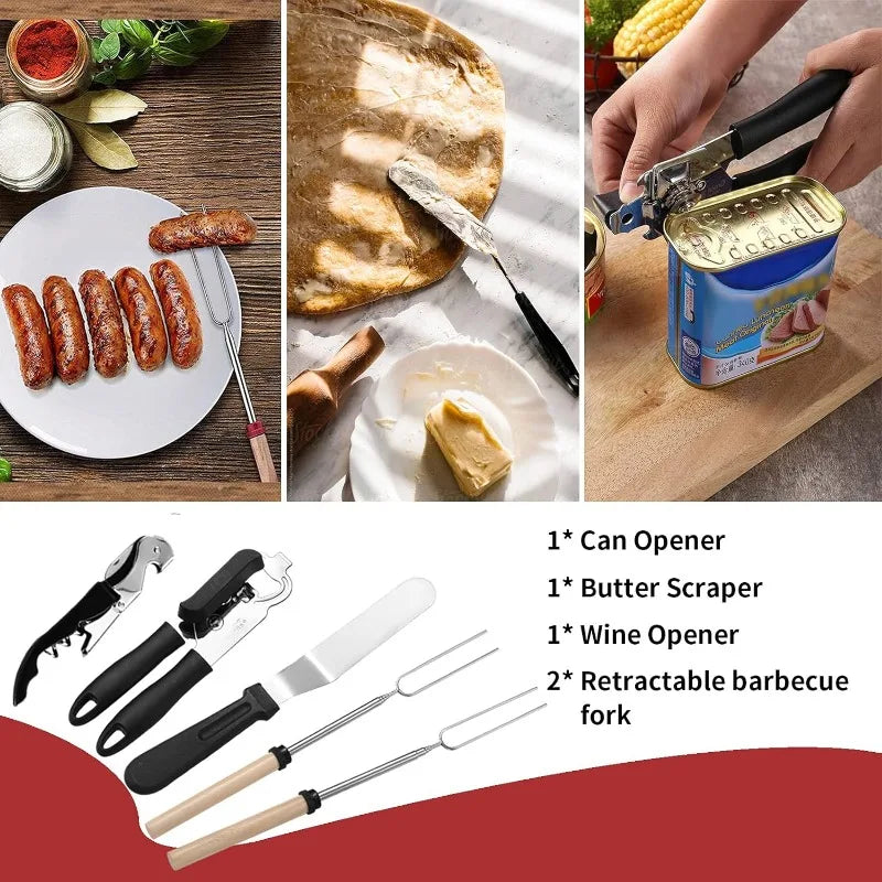 Stainless Steel Outdoor Cooking Set