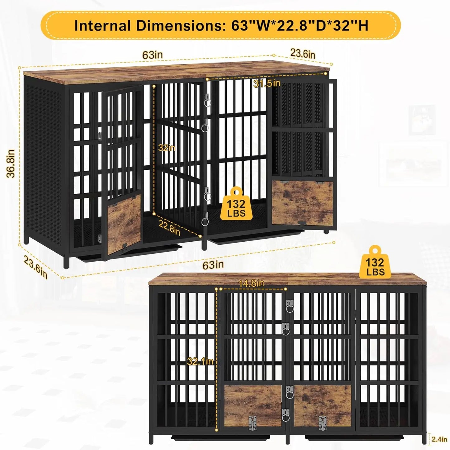 Double Dog Kennel Furniture