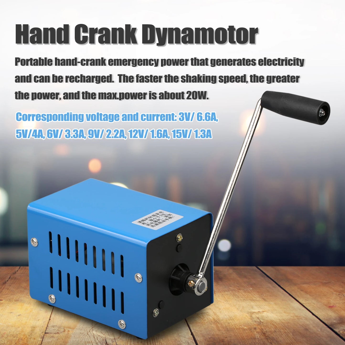 Emergency Hand Crank High Power Charger