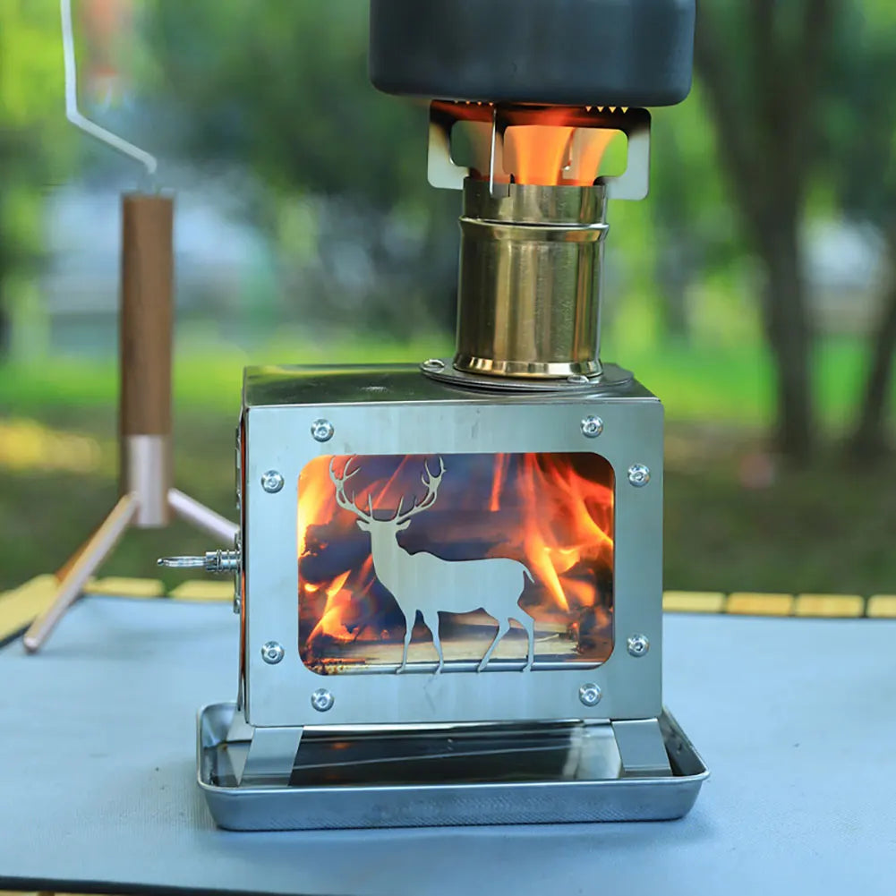 Mini Wood Burning Stainless Steel Stove