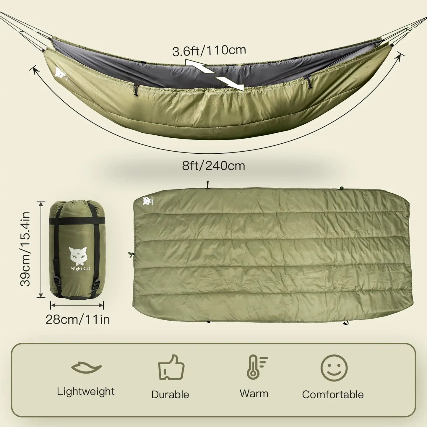 Hammock Under Quilts Sleeping Bag